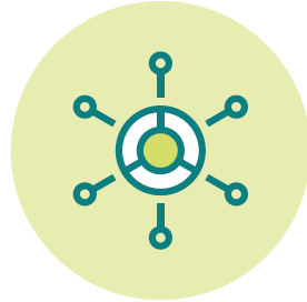 A graphic depiction of the COVID-19 virus